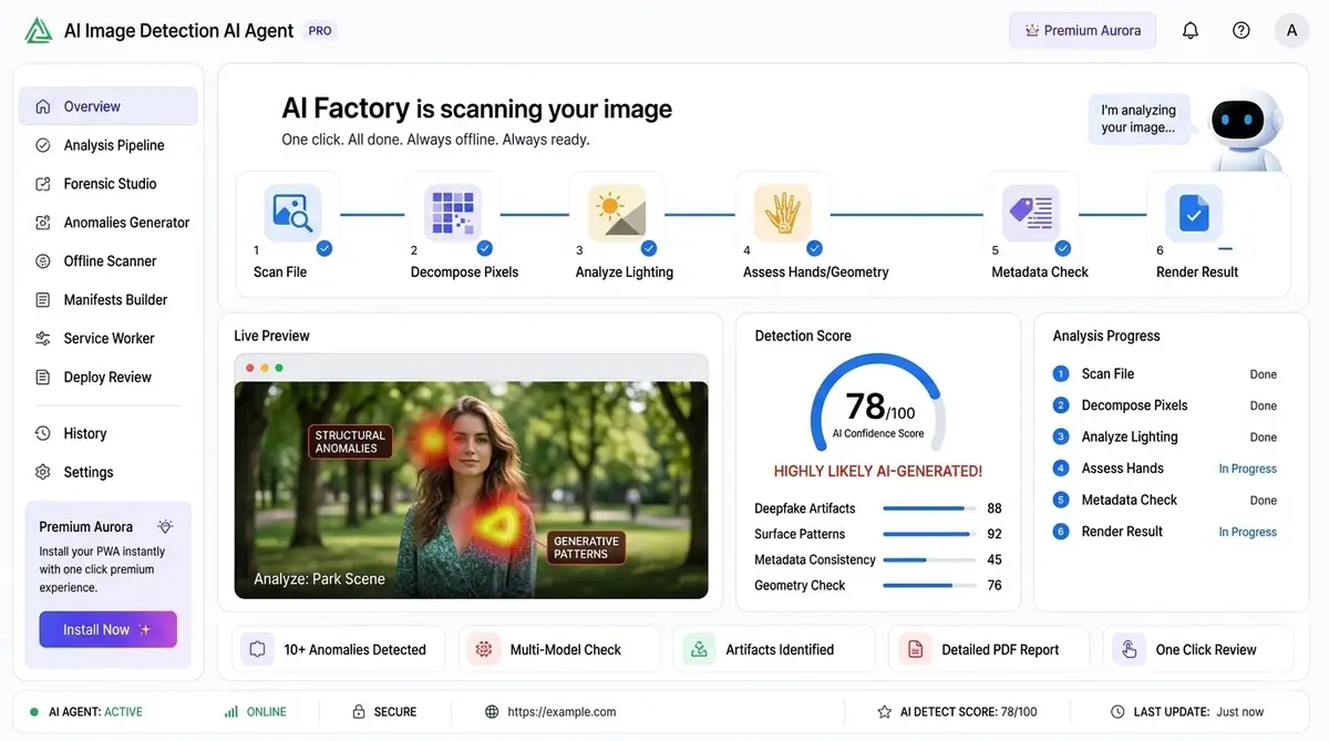 AI micro-creator planning dashboard — example of the AI tool dashboard software